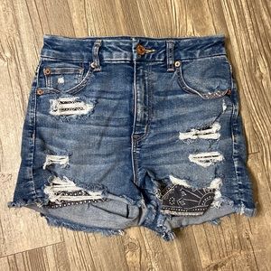 Distressed American Eagle Jean Shorts